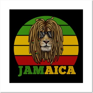 Jamaica Rasta, African Lion, Jamaican Posters and Art